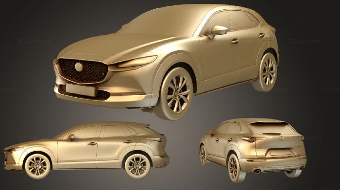 Автомобили и транспорт (Mazda cx 30 2020, CARS_2404) 3D модель для ЧПУ станка